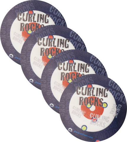 Curling Themed Coasters | Curling Novelties | Asham Curling Supplies