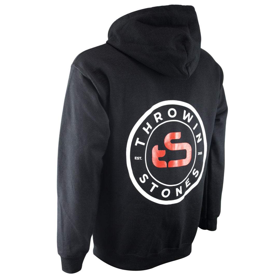 Throwin Stones Full Zip Hoodie Asham Curling Apparel Asham Curling