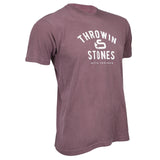 Throwin Stones Vintage Tee | Asham Curling Apparel | Asham Curling Supplies