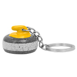 3D Asham Curling Rock Keychain