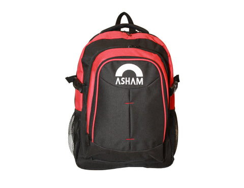 Asham Red/Black Backpack | Curling Sport Bag