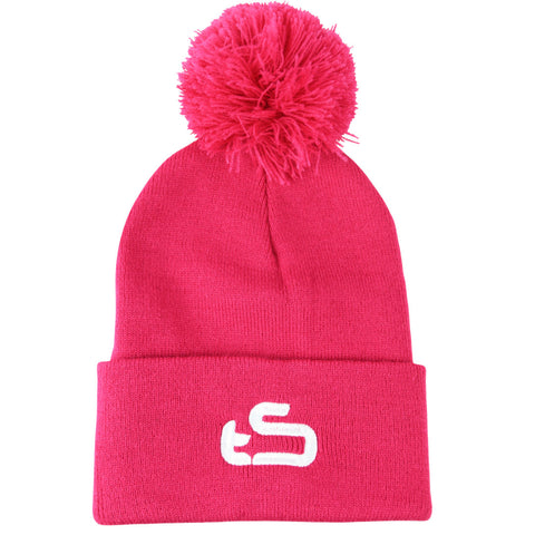 Throwin Stones Knit Pom Pom Toque