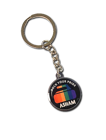 Asham Rock Your Pride Keychain