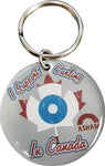 I Support Curling Keychain